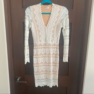 Nightcap White Lace Mini Dress